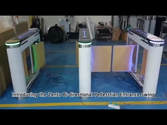 二方向の道の振動障壁の回転木戸の生物測定のアクセス管理30-40人/分